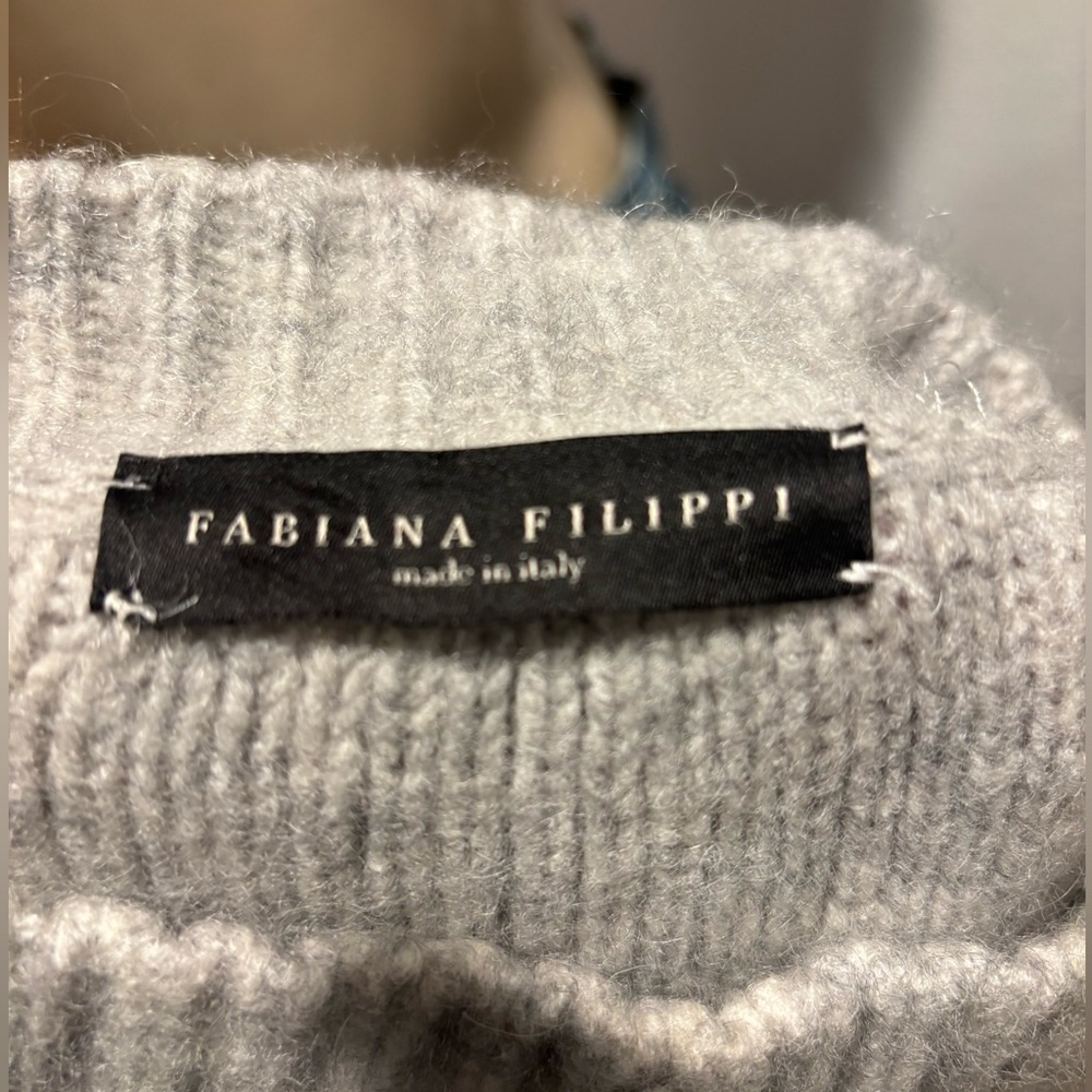 Fabiana Filippi Gray Women's Sweater Degradé pullover